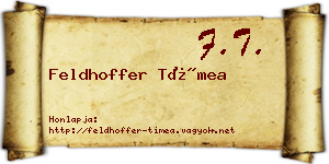 Feldhoffer Tímea névjegykártya